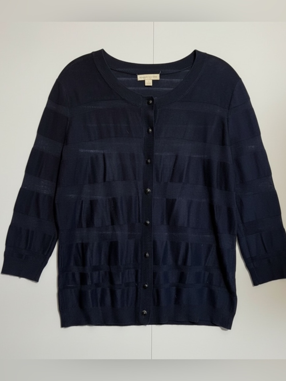 New York & Company Navy Blue Cardigan - Picture 2 of 3